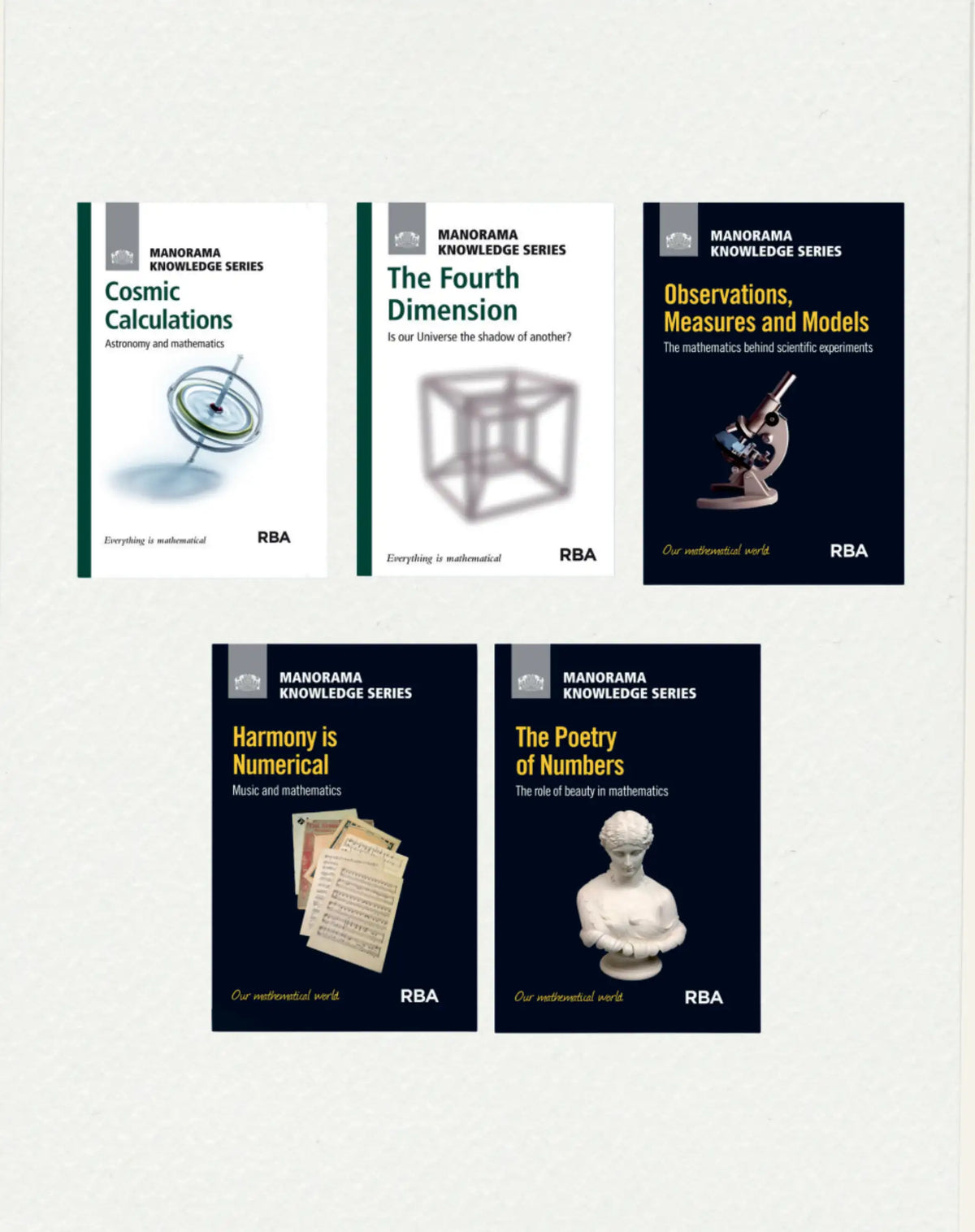 The Intelligent Universe set of 5 books on space dimensions and mathematics