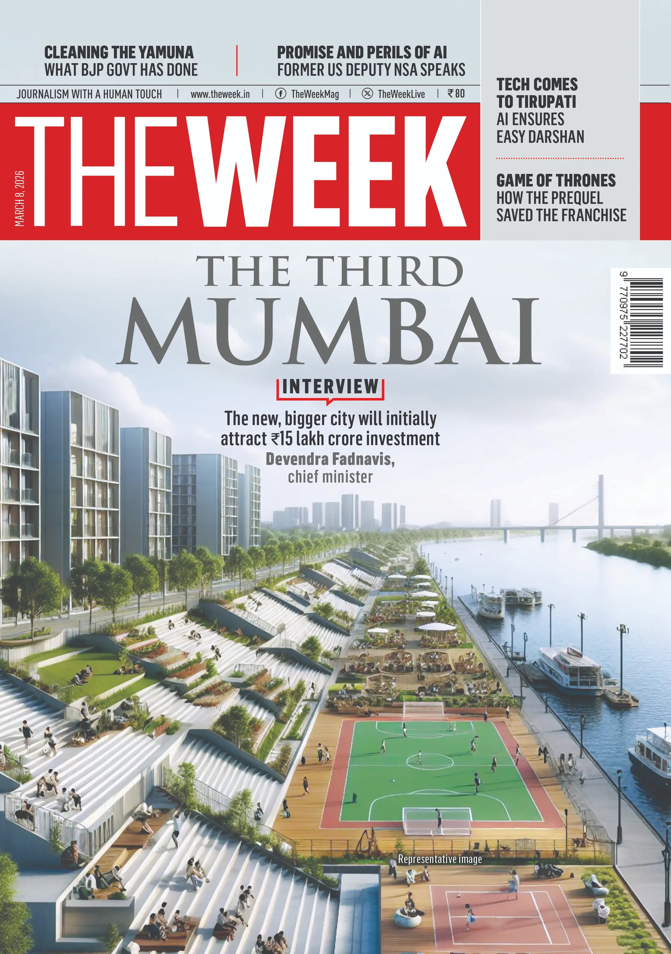 The Week Magazine March 8 2026 cover featuring The Third Mumbai urban development story