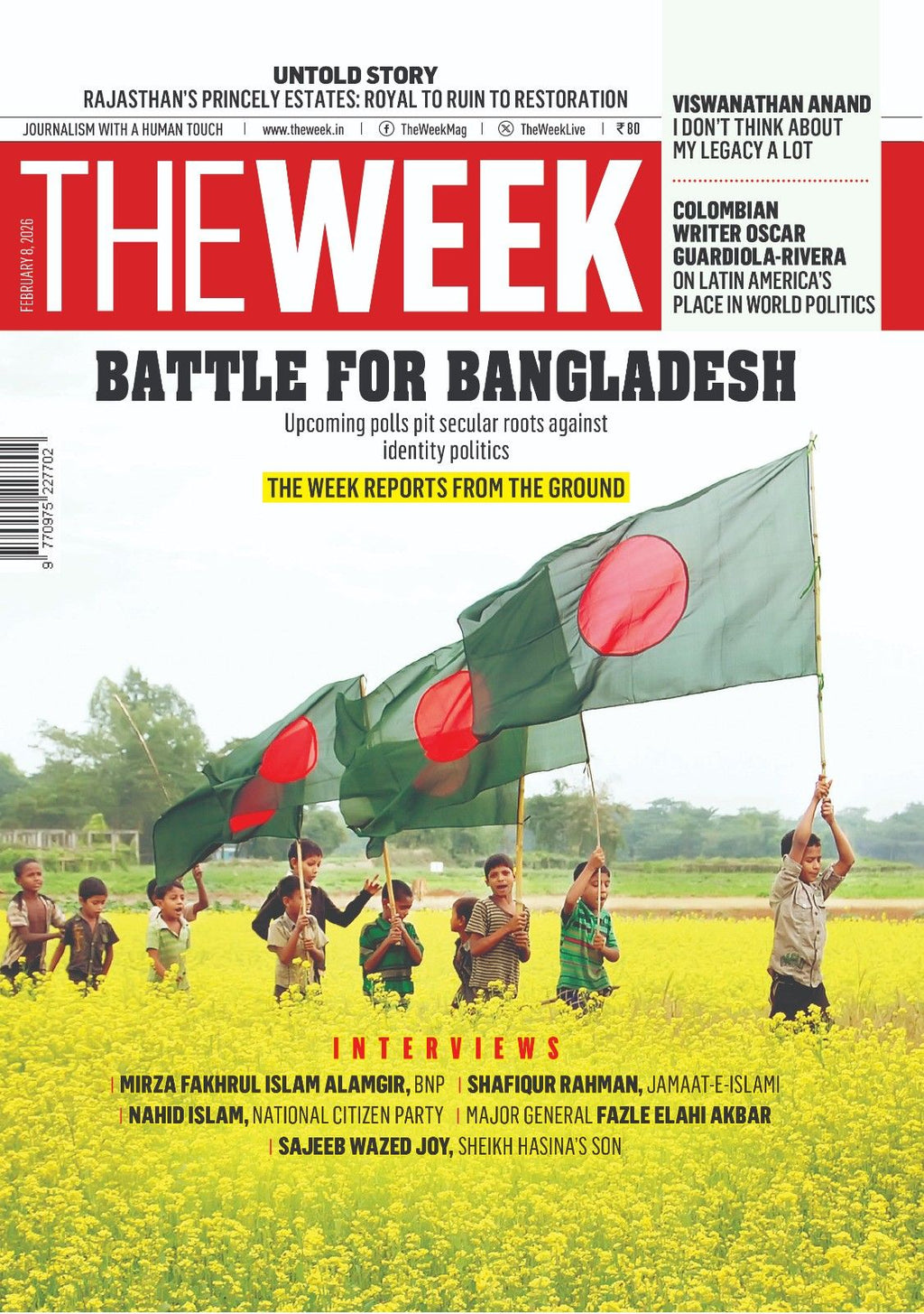 The Week Magazine February 2026 cover featuring Bangladesh elections and South Asian political analysis