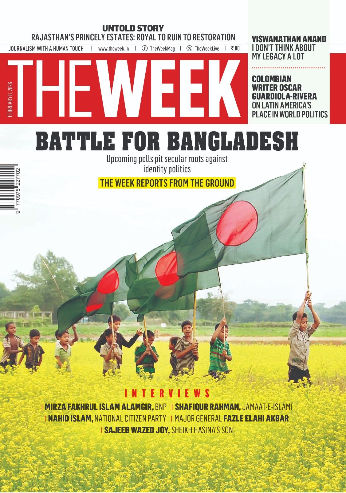 The Week Magazine February 2026 cover featuring Bangladesh elections and South Asian political analysis