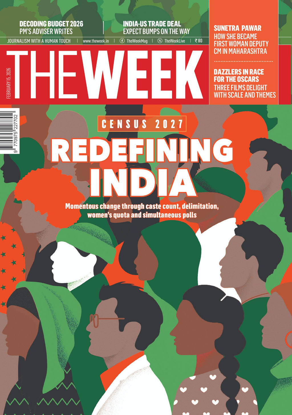 The Week Magazine February 2026 cover on Census 2027 and redefining India’s electoral landscape