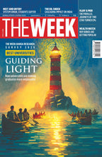 The Week magazine cover dated 31 May 2026 featuring Best Universities Survey 2026 and lighthouse artwork